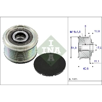 Jednosmerna spojnica alternatora INA 535 0102 10 IC-B7717A