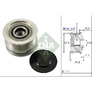 Jednosmerna spojnica alternatora INA 535 0113 10 IC-B7718C