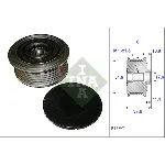 Jednosmerna spojnica alternatora INA 535 0123 10 IC-C00CAE