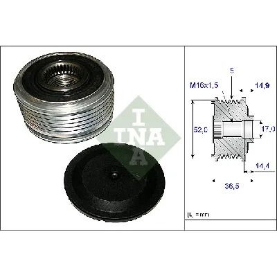 Jednosmerna spojnica alternatora INA 535 0129 10 IC-C00CB1