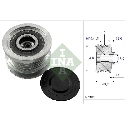 Jednosmerna spojnica alternatora INA 535 0143 10 IC-C00CBA