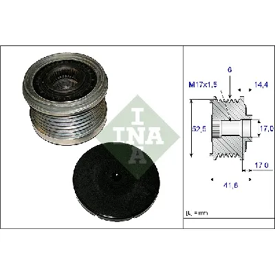 Jednosmerna spojnica alternatora INA 535 0147 10 IC-C3EC73