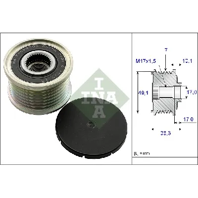 Jednosmerna spojnica alternatora INA 535 0153 10 IC-C00CBE