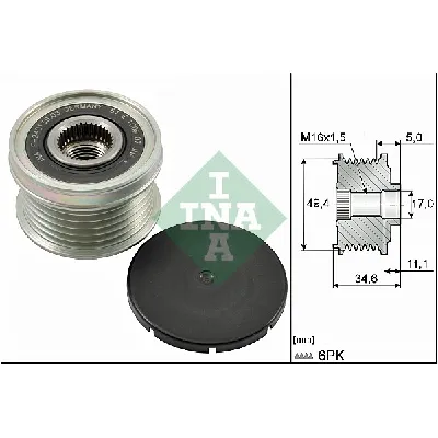 Jednosmerna spojnica alternatora INA 535 0155 10 IC-B295AD