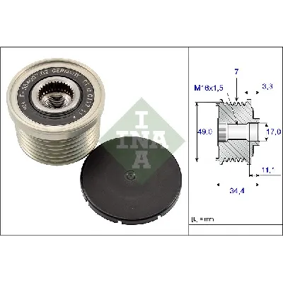 Jednosmerna spojnica alternatora INA 535 0164 10 IC-B77169