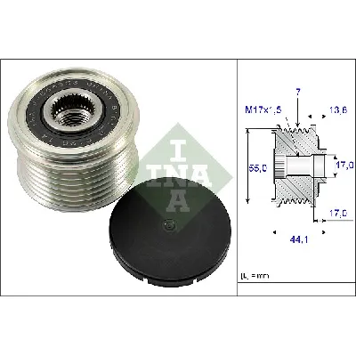 Jednosmerna spojnica alternatora INA 535 0167 10 IC-B77171