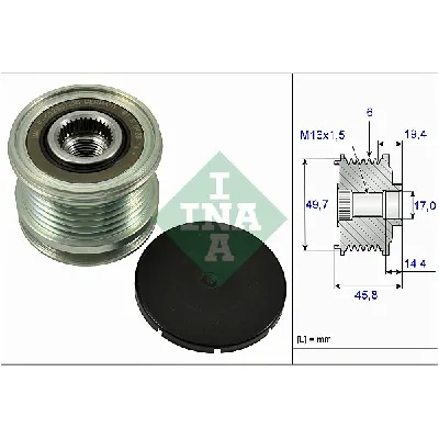 Jednosmerna spojnica alternatora INA 535 0168 10 IC-B6BA66