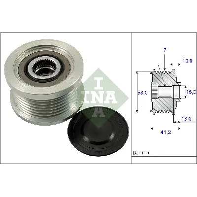 Jednosmerna spojnica alternatora INA 535 0173 10 IC-C00CC3