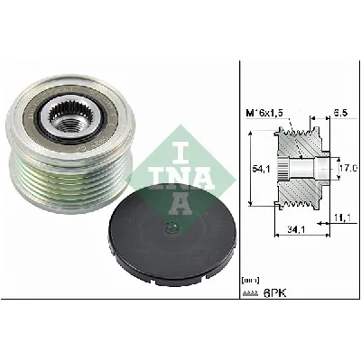 Jednosmerna spojnica alternatora INA 535 0179 10 IC-C00CC7