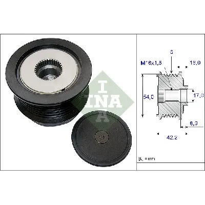 Jednosmerna spojnica alternatora INA 535 0188 10 IC-C00CCC