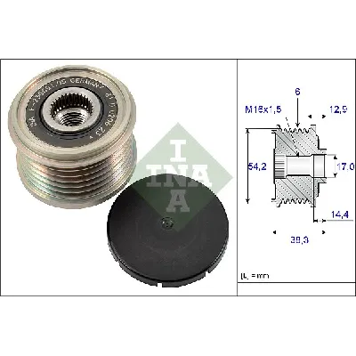 Jednosmerna spojnica alternatora INA 535 0194 10 IC-C00CD2