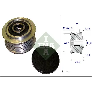 Jednosmerna spojnica alternatora INA 535 0201 10 IC-BB05FA