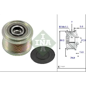 Jednosmerna spojnica alternatora INA 535 0215 10 IC-BF4893