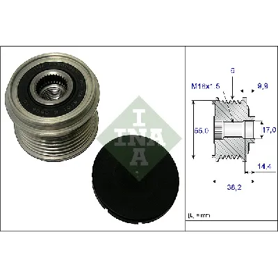 Jednosmerna spojnica alternatora INA 535 0216 10 IC-C00CDD