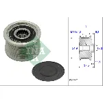 Jednosmerna spojnica alternatora INA 535 0235 10 IC-C0EDDB