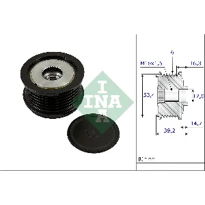 Jednosmerna spojnica alternatora INA 535 0236 10 IC-C2C1D7