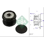 Jednosmerna spojnica alternatora INA 535 0237 10 IC-C2C1D8