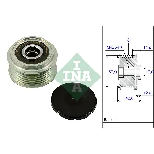 Jednosmerna spojnica alternatora INA 535 0240 10 IC-C557B1
