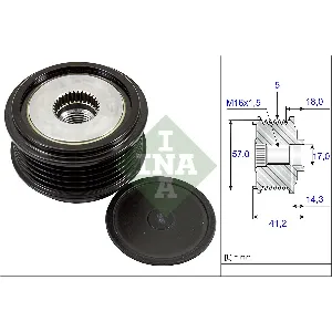 Jednosmerna spojnica alternatora INA 535 0248 10 IC-CF03F4