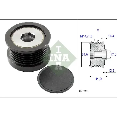Jednosmerna spojnica alternatora INA 535 0259 10 IC-CF5F70