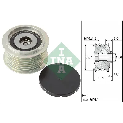 Jednosmerna spojnica alternatora INA 535 0274 10 IC-D49782