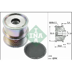 Jednosmerna spojnica alternatora INA 535 0279 10 IC-D8551F