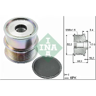 Jednosmerna spojnica alternatora INA 535 0279 10 IC-D8551F