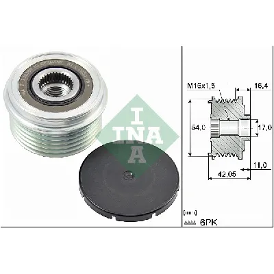 Jednosmerna spojnica alternatora INA 535 0285 10 IC-D9C75F