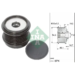 Jednosmerna spojnica alternatora INA 535 0310 10 IC-F6FFAC