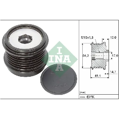 Jednosmerna spojnica alternatora INA 535 0310 10 IC-F6FFAC