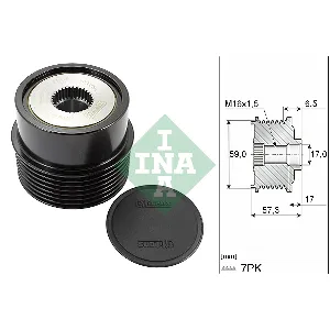 Jednosmerna spojnica alternatora INA 535 0314 10 IC-E44D5A
