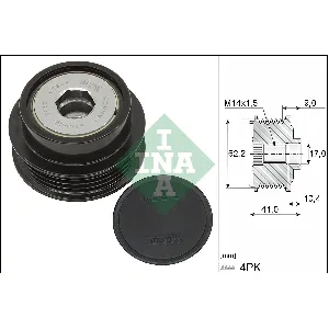 Jednosmerna spojnica alternatora INA 535 0338 10 IC-G04N4X