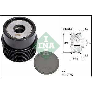 Jednosmerna spojnica alternatora INA 535 0354 10 IC-G0JY03