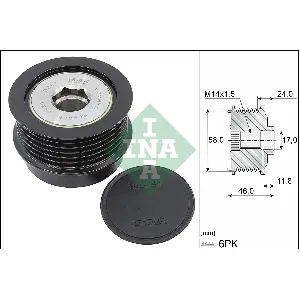 Jednosmerna spojnica alternatora INA 535 0355 10 IC-G080N9