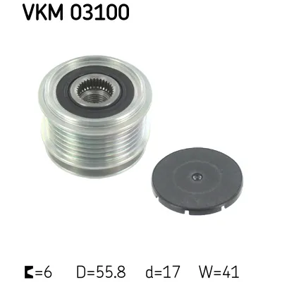 Jednosmerna spojnica alternatora SKF VKM 03100 IC-BDFA2A