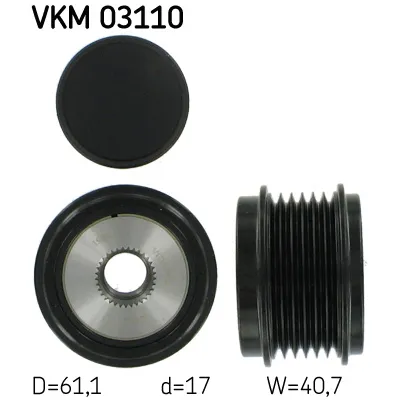 Jednosmerna spojnica alternatora SKF VKM 03110 IC-BDFA37