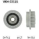 Jednosmerna spojnica alternatora SKF VKM 03115 IC-BDFA3C