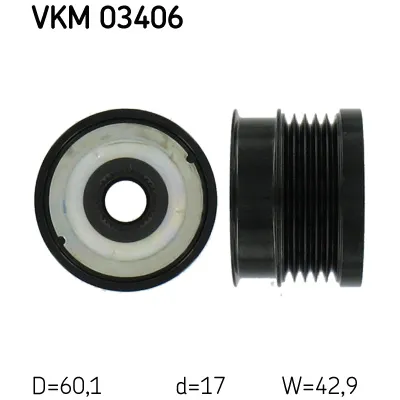 Jednosmerna spojnica alternatora SKF VKM 03406 IC-BDFA52