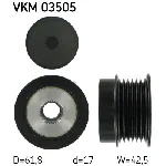 Jednosmerna spojnica alternatora SKF VKM 03505 IC-BDFA55
