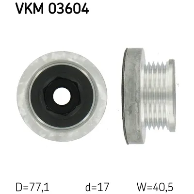 Jednosmerna spojnica alternatora SKF VKM 03604 IC-BDFA5D