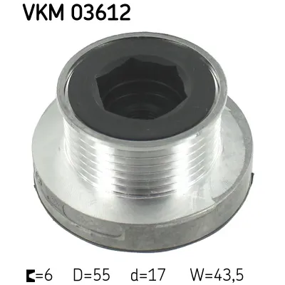 Jednosmerna spojnica alternatora SKF VKM 03612 IC-BDFA62