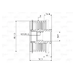 Jednosmerna spojnica alternatora VALEO VAL588002 IC-D1E969