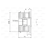 Jednosmerna spojnica alternatora VALEO VAL588003 IC-D1E96A