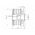 Jednosmerna spojnica alternatora VALEO VAL588004 IC-D1E96B