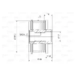 Jednosmerna spojnica alternatora VALEO VAL588005 IC-D1E96C