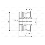 Jednosmerna spojnica alternatora VALEO VAL588006 IC-D1E96D