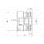 Jednosmerna spojnica alternatora VALEO VAL588007 IC-D1E96E