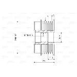 Jednosmerna spojnica alternatora VALEO VAL588008 IC-D1E96F