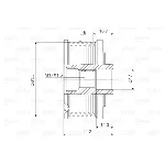 Jednosmerna spojnica alternatora VALEO VAL588009 IC-D1E970