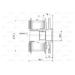 Jednosmerna spojnica alternatora VALEO VAL588011 IC-D1E972